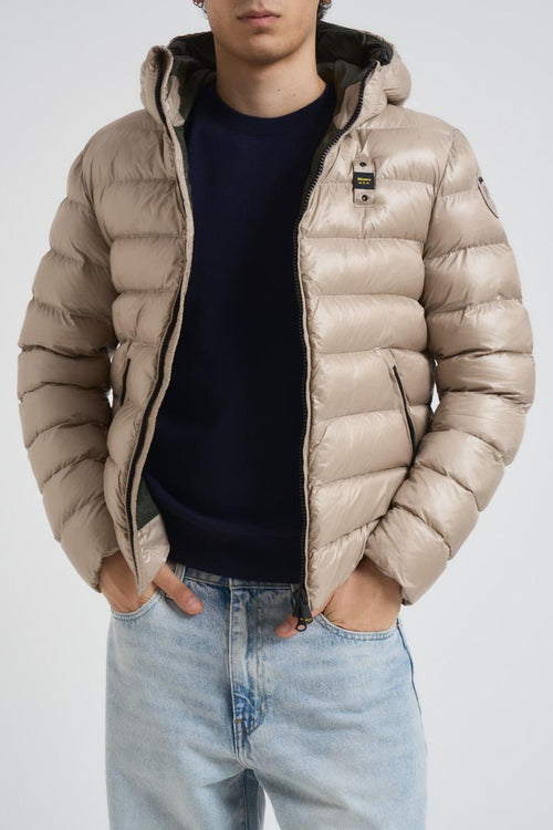 Piumino uomo trapuntato beige - 2
