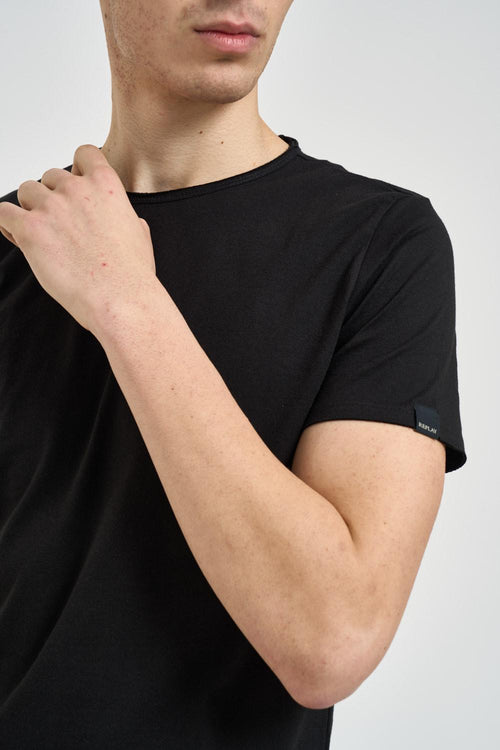 T-shirt uomo girocollo nero - 2