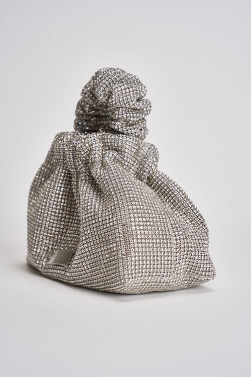 Borsa donna a mano con stass argento - 2