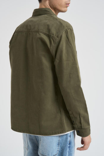 Camicia uomo verde militare - 3