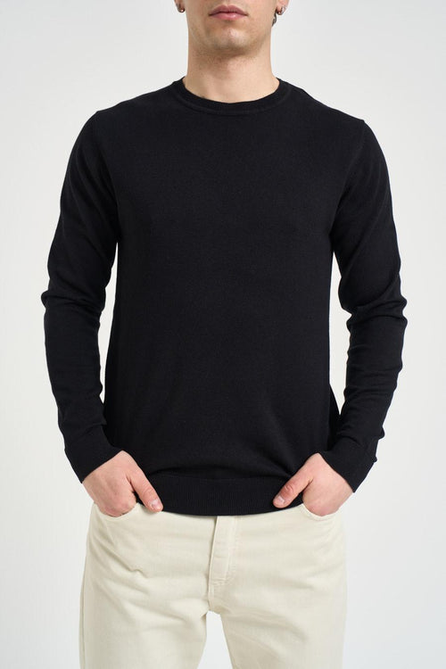 Maglia uomo girocollo nera