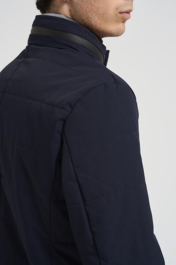 Giubbotto trench uomo blu notte - 4