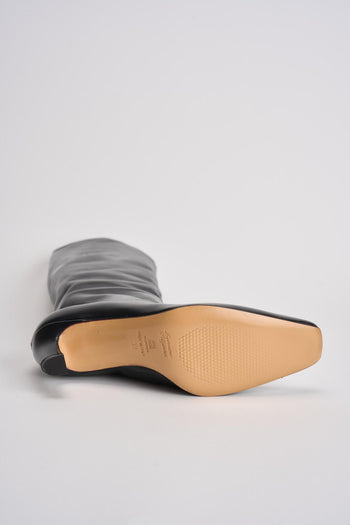 Stivale donna in pelle nero - 7