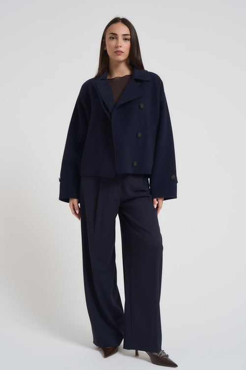 Cappotto Carella donna blu