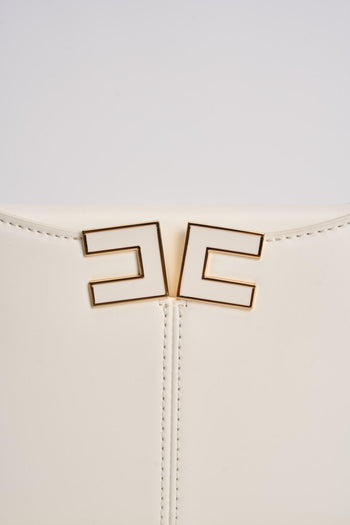 Borsa donna a spalla avorio - 4