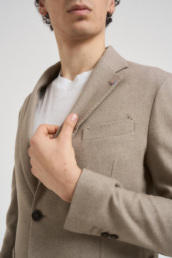 Giacca uomo monopetto tortora - 3