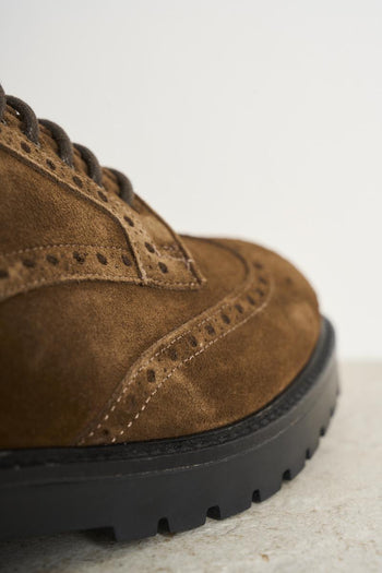 Men's brown suede lace-up - 8