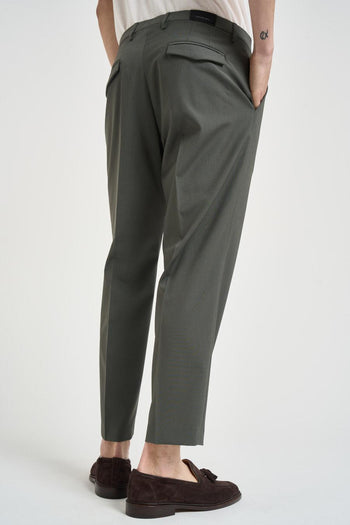 Pantalone uomo sartoriale verde - 4