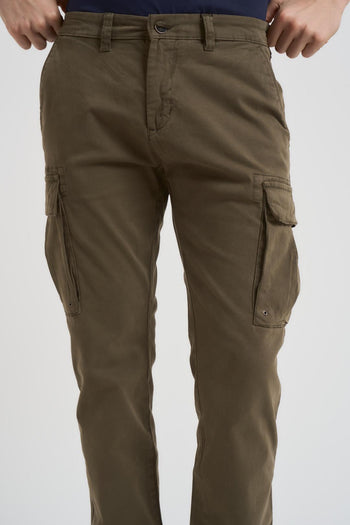 Pantalone uomo cargo verde - 4