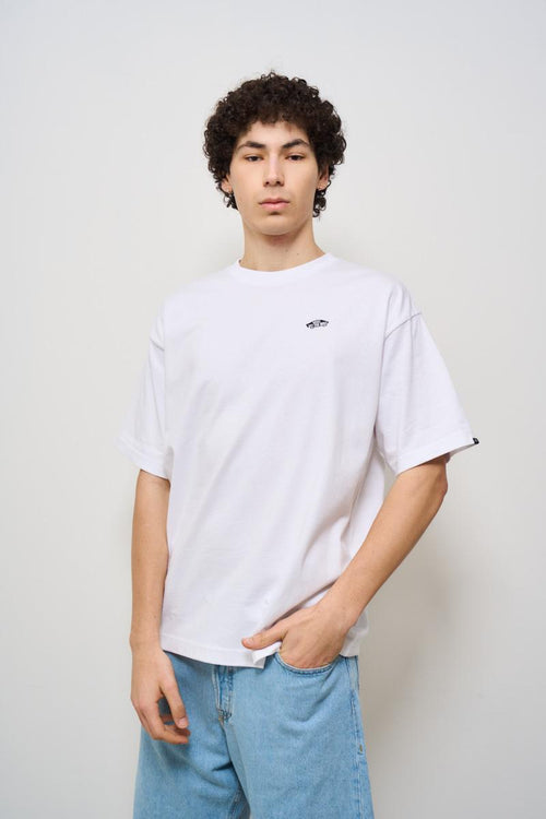 T-shirt uomo bianca con logo nero