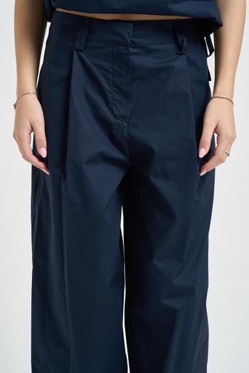 Pantalone donna balloon blu - 4