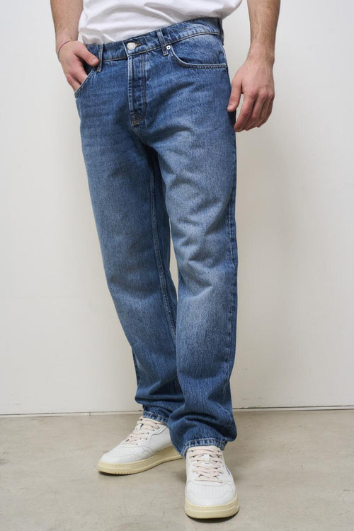 Jeans uomo straight denim medio