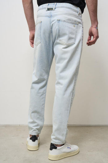 Regular fit light denim men's jeans - 4