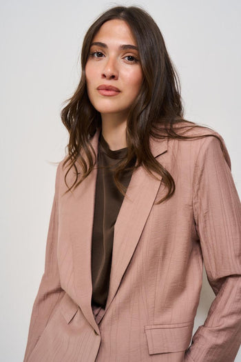 Abito donna goffrato rosa - 4