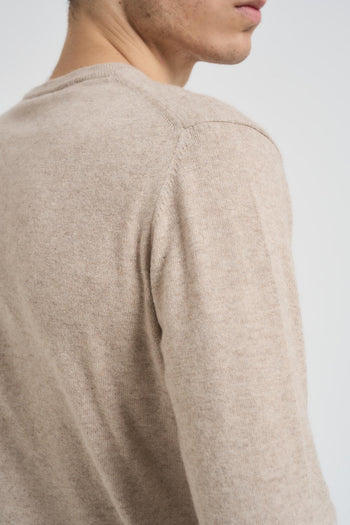 Maglia uomo girocollo beige - 4