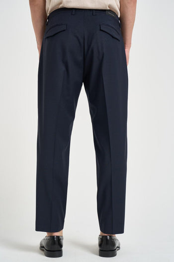 Pantalone uomo sartoriale blu navy - 3