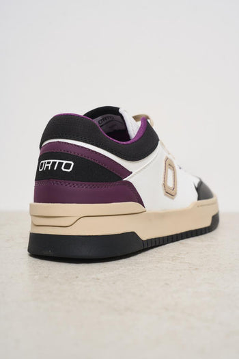 Sneakers uomo Eclipse bianca, viola e nera - 7