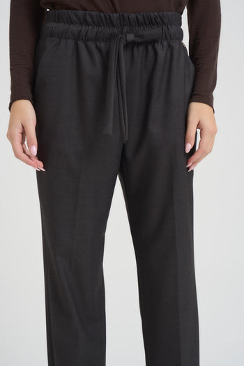 Pantalone donna dritto antracite - 5