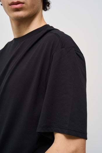 T-shirt uomo girocollo nera - 3