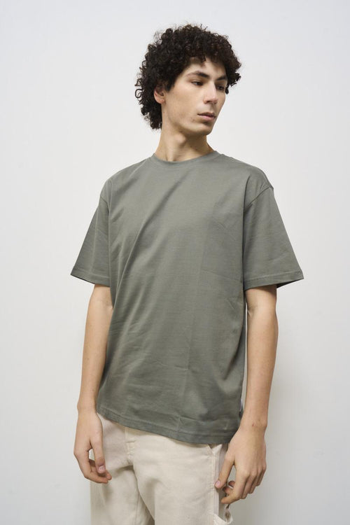 T-shirt uomo girocollo verde salvia - 2