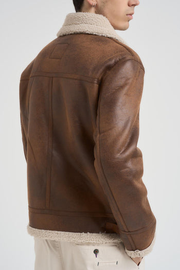 Giubbotto ecomontone uomo marrone - 4