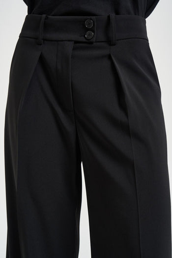 Pantalone donna a palazzo nero - 6