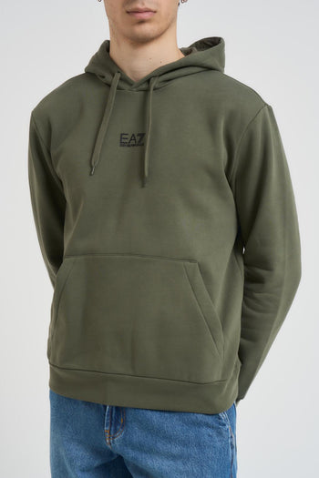 Felpa uomo con cappuccio verde - 3