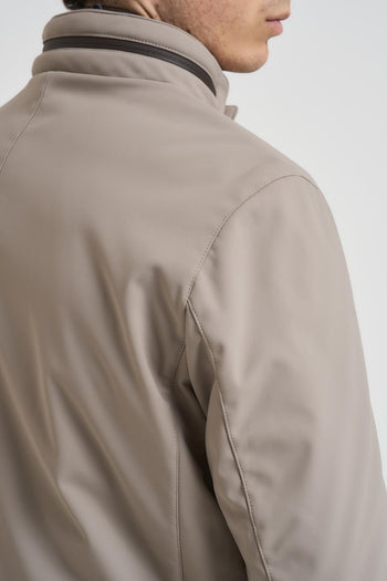 Giubbotto trench midi uomo grigio chiaro - 6