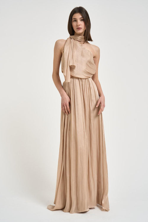 Abito donna lungo champagne