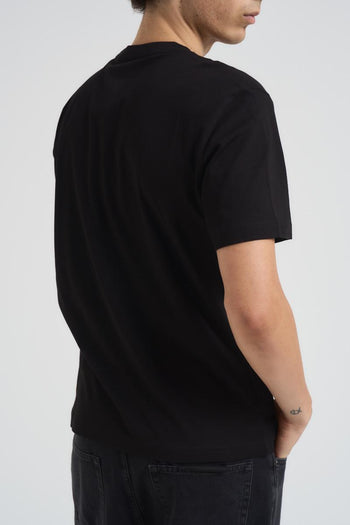 T-shirt uomo girocollo nera - 4