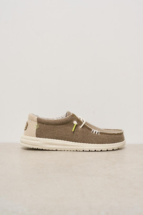 Scarpa da barca uomo Wally nocciola