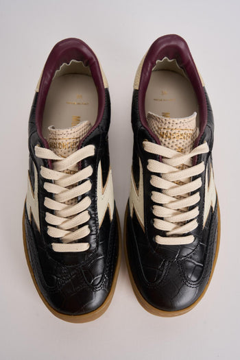 Sneakers donna coccodrillo marroni - 5