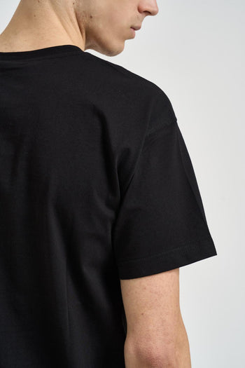 T-shirt uomo girocollo nera - 4