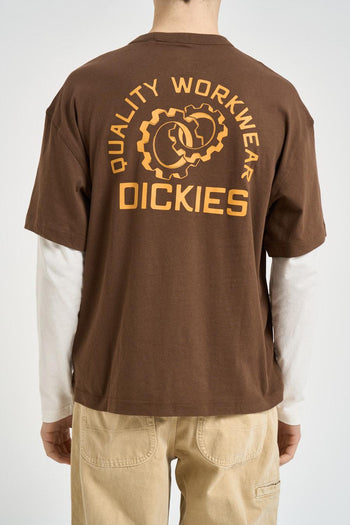 T-shirt uomo con stampa grafica marrone - 3
