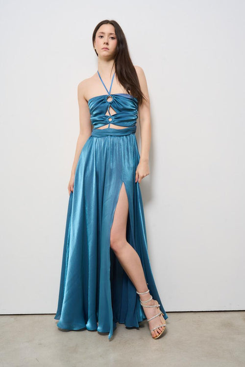 Abito donna lungo Grace turchese