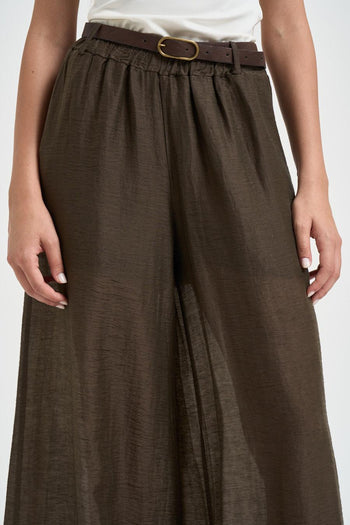 Pantalone donna satinato testa di moro - 5