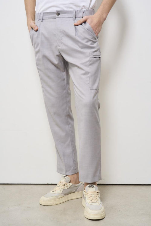 Pantalone uomo regular grigio perla