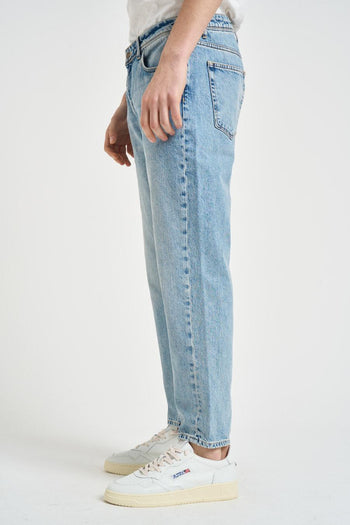 Jeans uomo regular fit in denim chiaro - 3