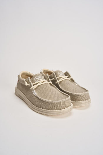 Scarpa da barca uomo Wally beige - 3