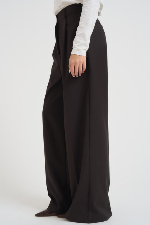 Pantalone donna over marrone - 2