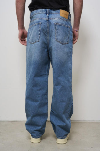 Jeans uomo regular fit in denim medio - 3