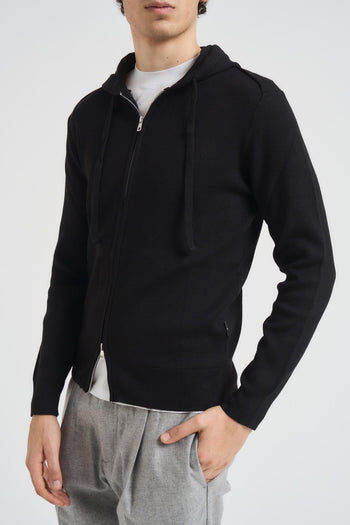 Felpa uomo in maglia nera - 3