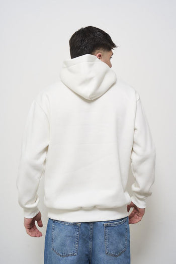 Men's white hoodie - 4