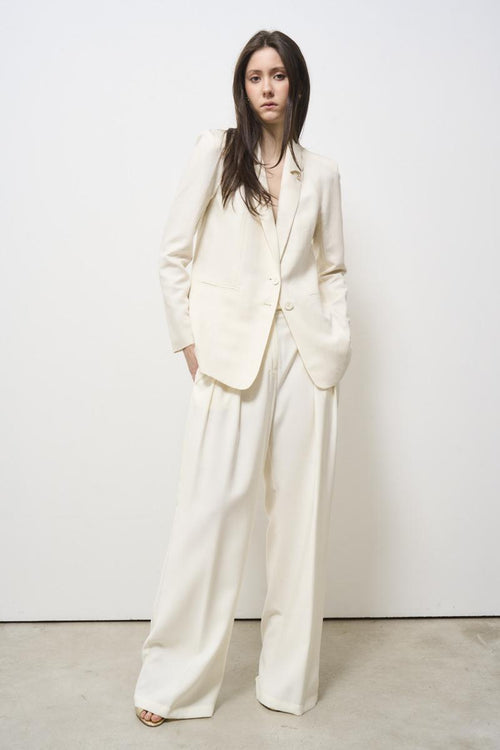 Ivory single breasted women's jacket