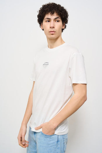 T-shirt uomo girocollo bianca - 3