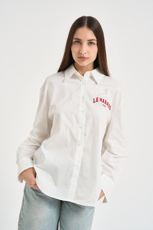 Set camicia e top donna bianca