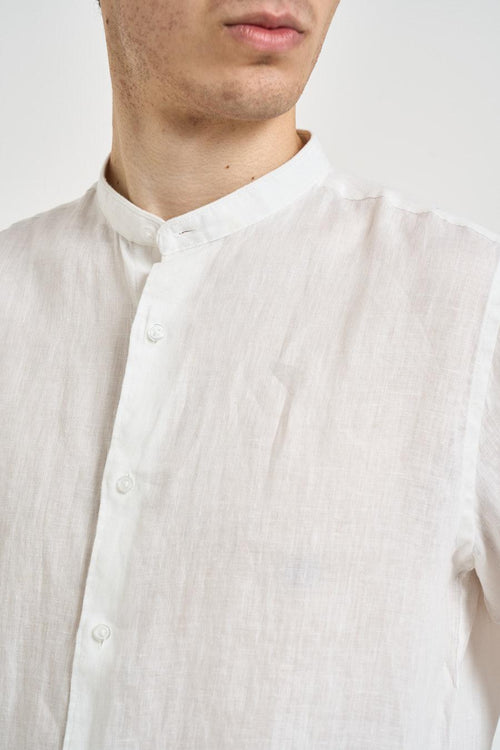 Camicia uomo in lino bianca - 2