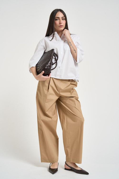 Camicia donna manica a tre quarti bianca