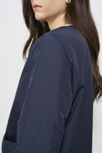 Women's light blue down jacket - 4