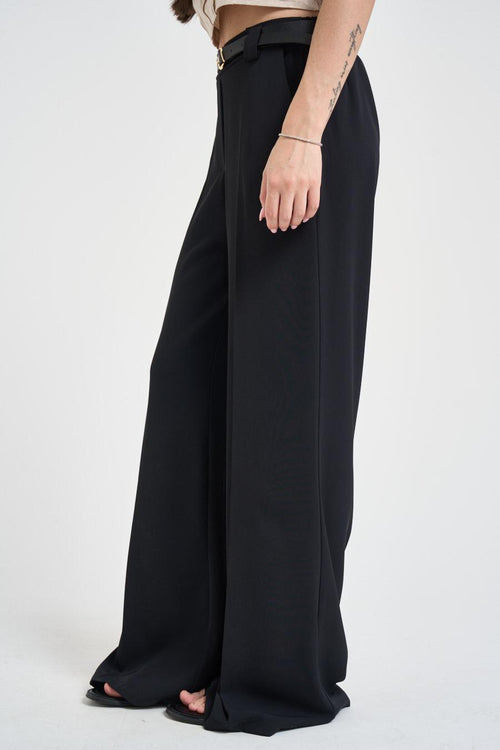 Pantalone donna flare nero - 2